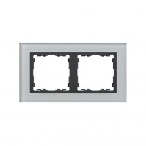 Frame 2 elements glass gray SIMON 82827-35