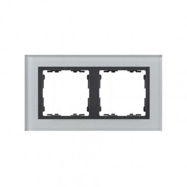 Cadre gris 2 éléments en verre SIMON 82827-35