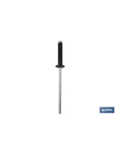 Pack mit 500 normalen Aluminiumrivet schwarz 4 x 12 mm