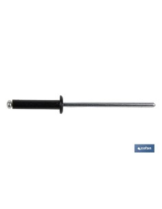 Pack de 250 rivets en aluminium normal noir 4.8 x 30 mm 2