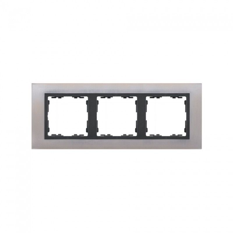 Marco 3 elementos acero inox SIMON 82837-37