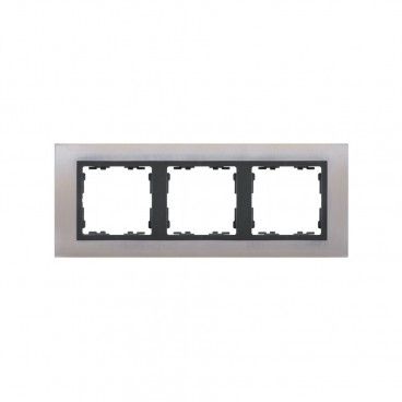 Marco 3 elementos acero inox SIMON 82837-37