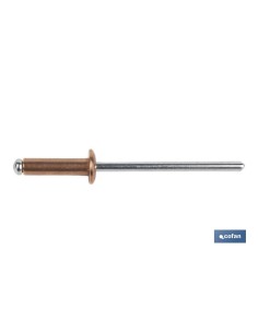 Confezione da 500 rivetti rame acciaio 4,8 x 10 mm per fissaggi sicuri 2