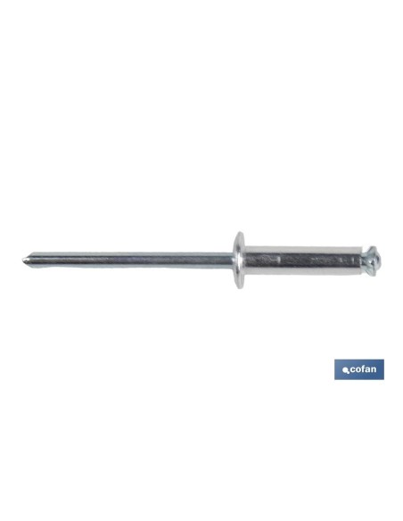 Pack mit 1000 Blumenrivet 3,2 x 12 mm für Weiche Materialien