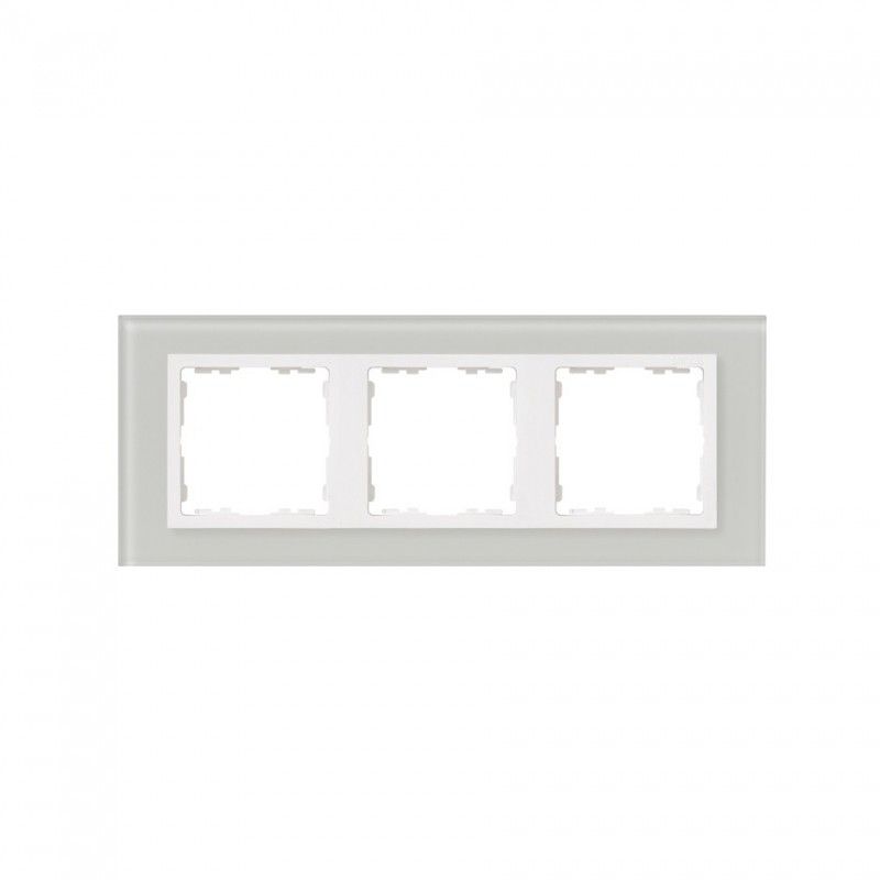3 Natural glass frame elements SIMON 82637-60