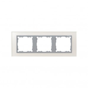 Moldura 3 elementos vidro prateado SIMON 82 NATURE 82937-62