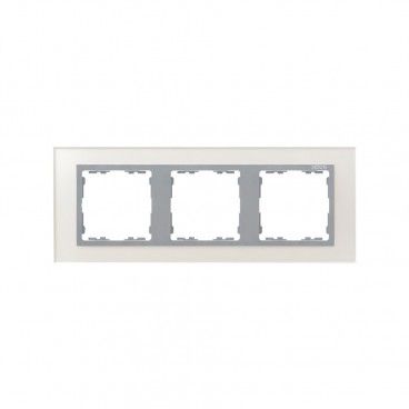 Moldura 3 elementos vidro prateado SIMON 82 NATURE 82937-62