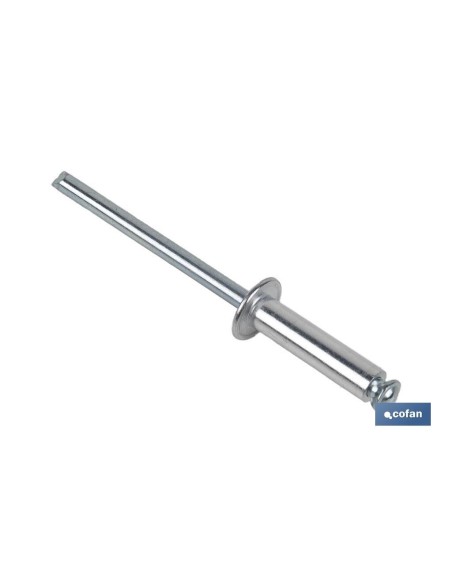Pack de 500 Rivets Fleur 4.8 x 16 mm pour Matériaux Souples