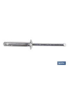 Pacote com 500 rebites de alumínio Trevo 4 x 13 mm para fixação 2