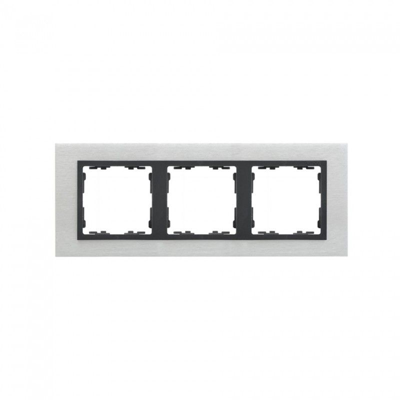 Stainless steel frame 3 nature matt elements SIMON 82837-31