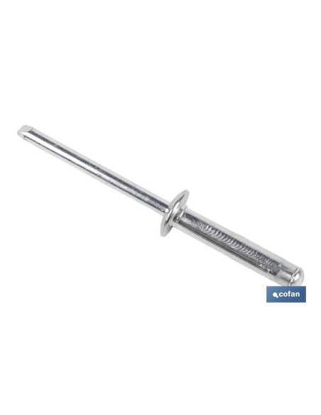 Pacote com 250 rebites de alumínio Trébol 4.8 x 20 mm