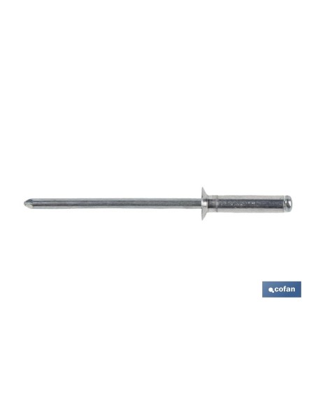 Pacchetto di 1000 rivetti in alluminio svasati 3,2 x 14 mm