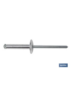 Confezione da 250 rivetti a fiore con ala larga 4 x 24 mm 2