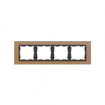 Marco 4 elementos nature cristal cobre SIMON 82847-34