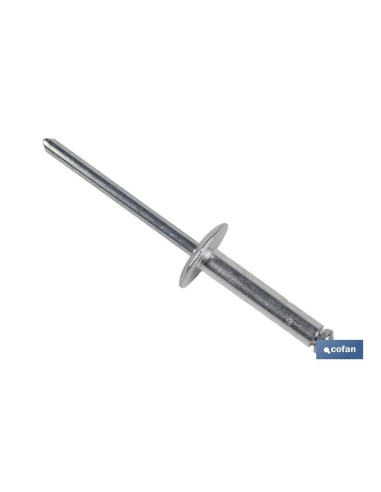 Pack de 250 unités rivet fleur tête large 4,8 x 22 mm