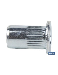 Pack of 200 wide flange rivet nuts in steel M10 2