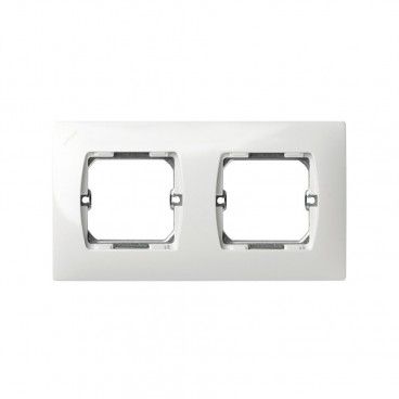 Frame 2 elements WHITE Simon 27 27620-65