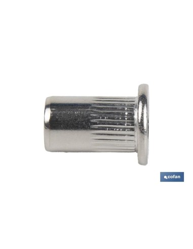 Pack 1000 tuercas remachables ranuradas anchas inox A-2 M4