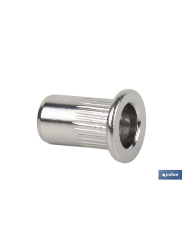 Pack mit 250 breiten Riegelmuttern A-2 Edelstahl M8