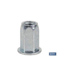 Pack de 150 Écrous Rive Hexagonaux Larges Acier M10