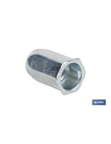 Pack of 500 hexagonal steel M6 blind rivet nuts