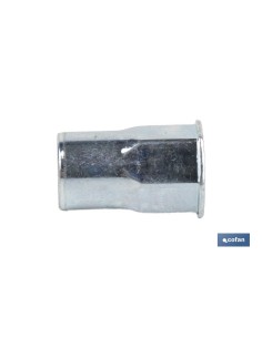 Pack mit 200 halbsechseckigen Blindnietmuttern Stahl M10 x 20,5 2