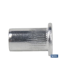 Pack of 250 cylindrical blind rivet nuts M8 x 16 2