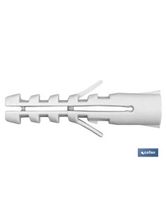 Pacote com 200 unidades de taco de nylon sem colar 4 x 20 mm