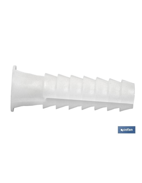 Pack 40 unidades bolsa 25 uds taco plástico 8 mm