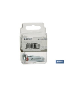 Pack 10 unidades de tornillos hexagonales 6/8x45 en blíster 2