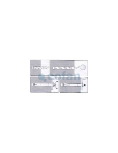Pack 25 unidades anclaje metálico con argolla 10/12x70 2