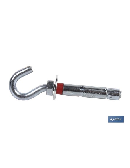 Pack mit 25 Metallankern mit Haken 10/12x70
