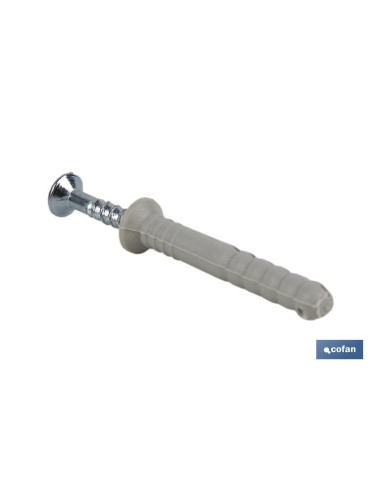 Pack of 100 Collared Impact Anchors 6x40