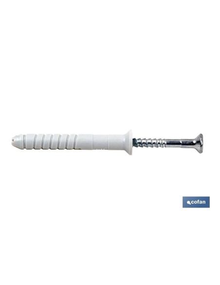 Pack of 10 quick impact collar screws 6x60 mm