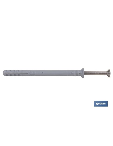 Pack mit 100 Schlagdübel mit Senkkopf 8x100 inox