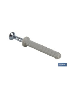 Pack of 100 Collared Hammer Anchors 8x80