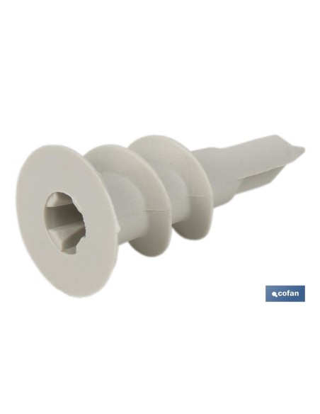 Pacote de 100 unidades taco nylon 15x33 para placas