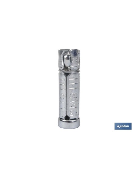 Pack de 100 unités corps d'ancrage acier HSP M-6x40