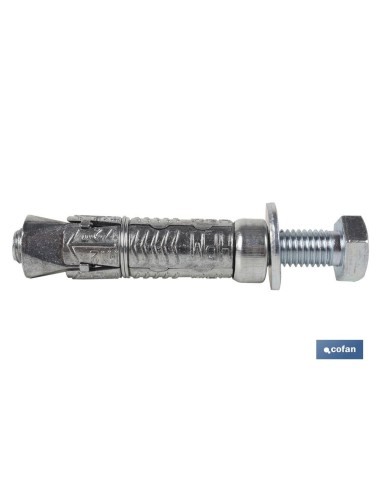 Pack de 50 unités d'ancrage zamak HPM M-8x50 avec vis 8.8