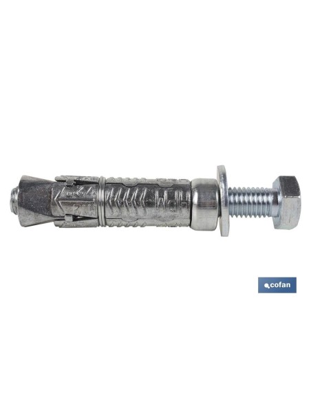 Pack de 50 unités d'ancrage zamak HPM M-8x50 avec vis 8.8