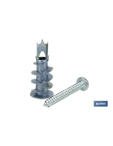 Pacote 100 unidades TACO ZAMAK 13X32 com parafuso 4,2X32