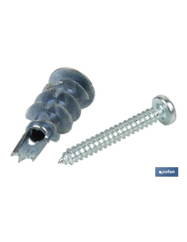 Pacote 100 unidades TACO ZAMAK 13X32 com parafuso 4,2X32
