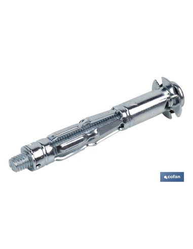 Pack mit 100 Metallankern für Hohlmaterialien M4 x 47 mm