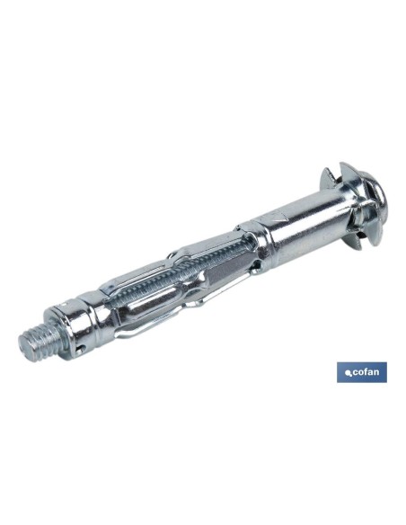 Pack mit 100 Metallankern für Hohlmaterialien M4 x 47 mm