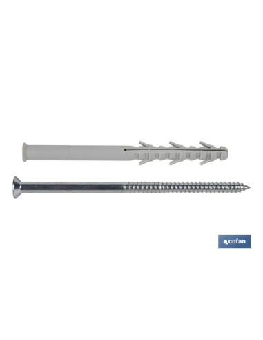 Pack of 50 Long Impact Anchors with Torx Screw Ø10 x 100 mm