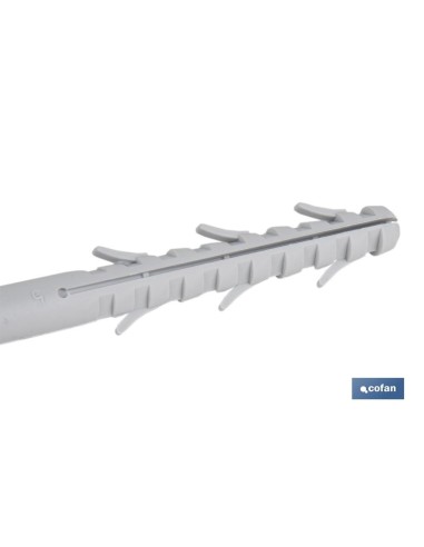 Pack 50 unidades taco largo de golpe con tornillo hexagonal Ø10 x 120 mm