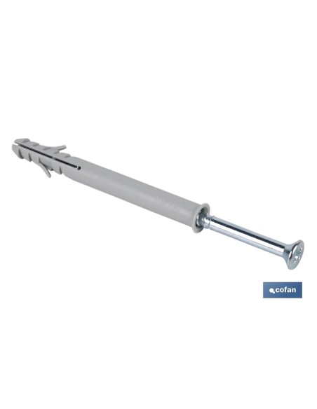 Pack 50 unidades taco largo de golpe con tornillo Pozidrive Ø10 x 135 mm
