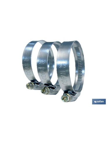 Pack de 50 colliers métalliques bande 12mm avec crochet à vis