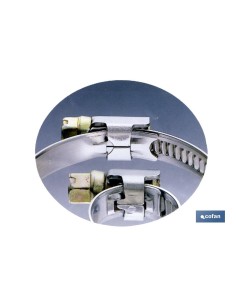 Pack 100 abrazaderas inox A-2 banda 9mm 16-25 2