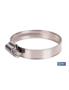 Pacco 100 fascette inox A-2 banda 12mm 20-32 2